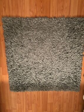 IKEA Gray Shag Area Rug